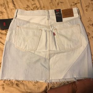 Levi High rise deconstructed skirt